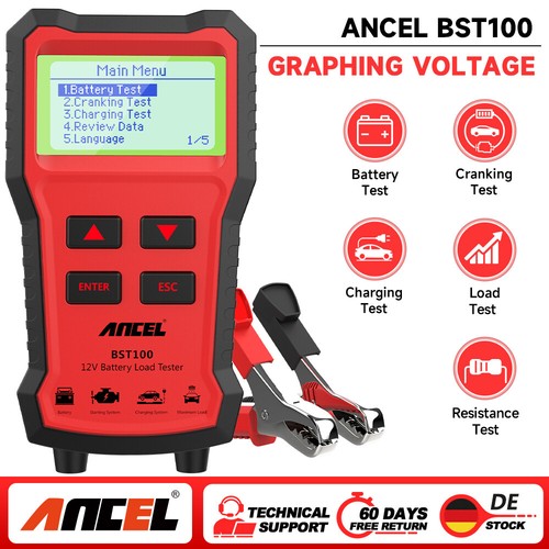 Batterietester kfz deutsch 12v - deutsch,