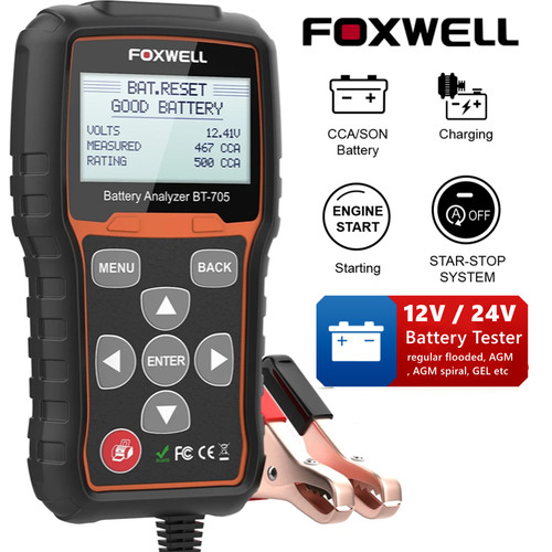 Foxwell bt705 12v 24v - foxwell,