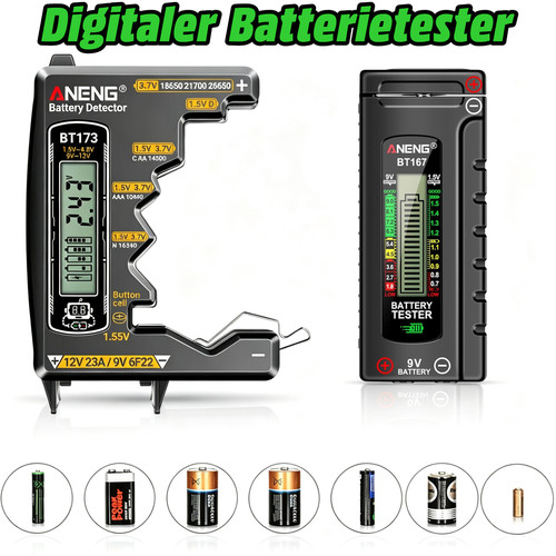 Digital lcd batterietester - lcd,
